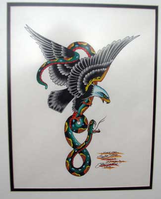 Tattoo Flash For Sale Eagle And Snake Marketplace